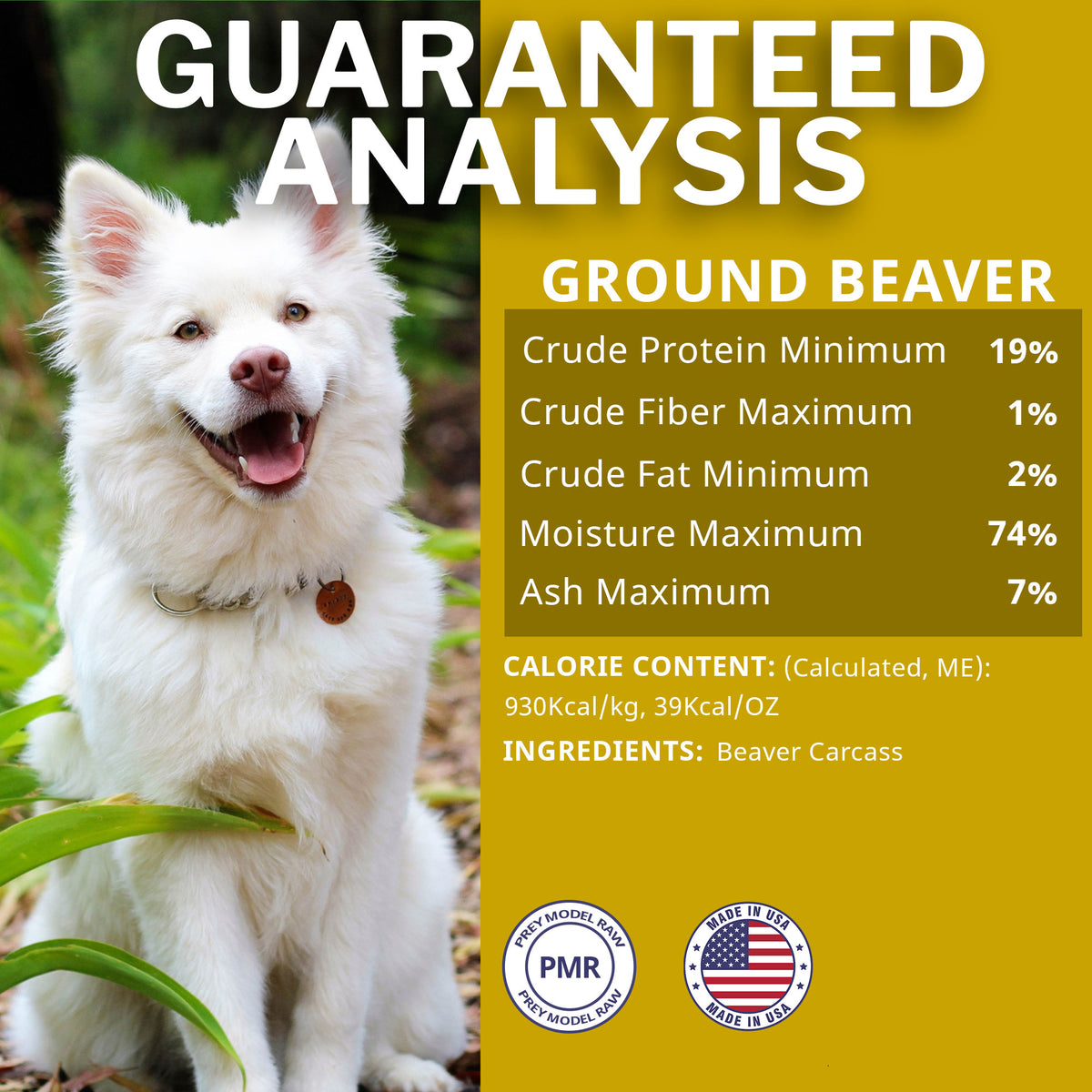 Beaver Frozen Raw Dog Food Patties