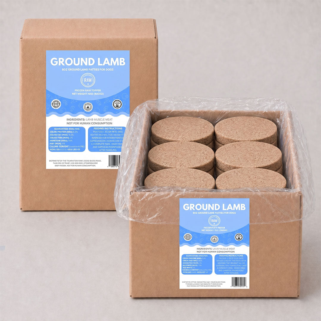 Lamb Frozen Raw Dog Food Patties