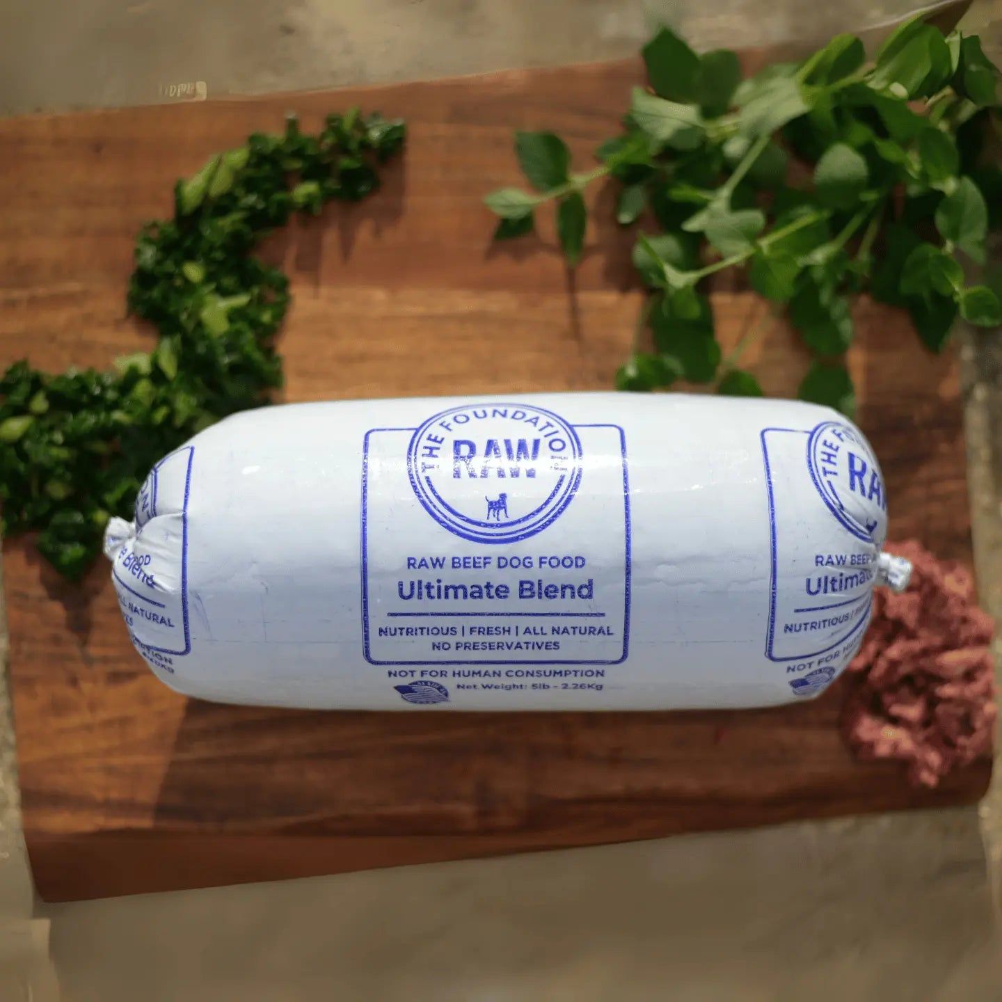ultimate blend raw beef dog food ground bone beef muscle meat green tripe beef liver beef kidney beef spleen pollock raw food diet for dogs raw dog food raw dog food roll dog food chub