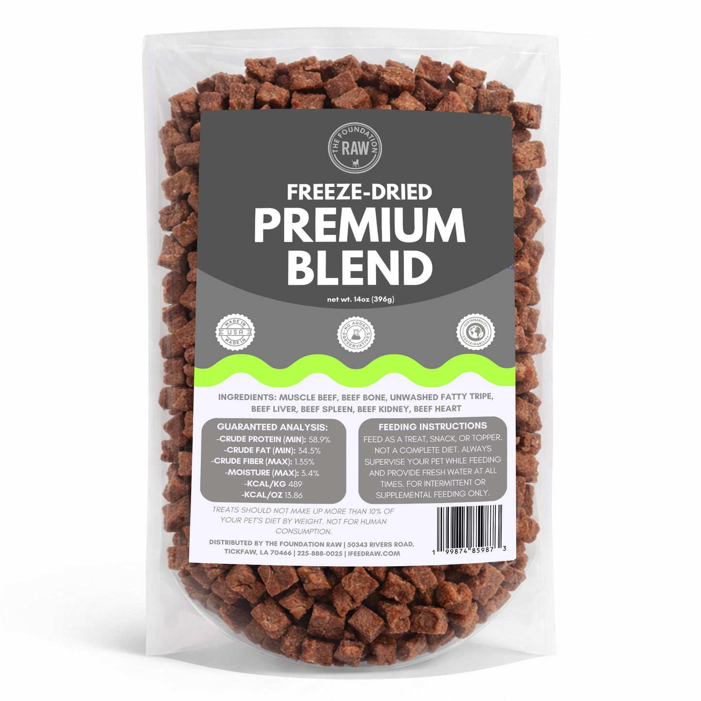 Freeze Dried Premium Blend Dog Food