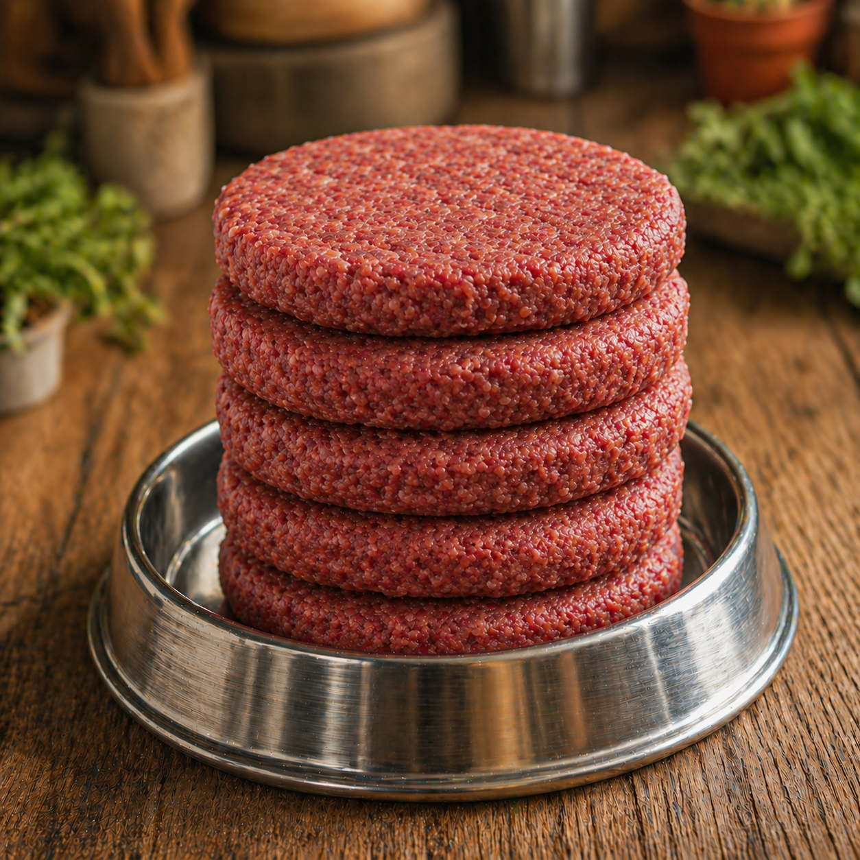 Beaver Frozen Raw Dog Food Patties