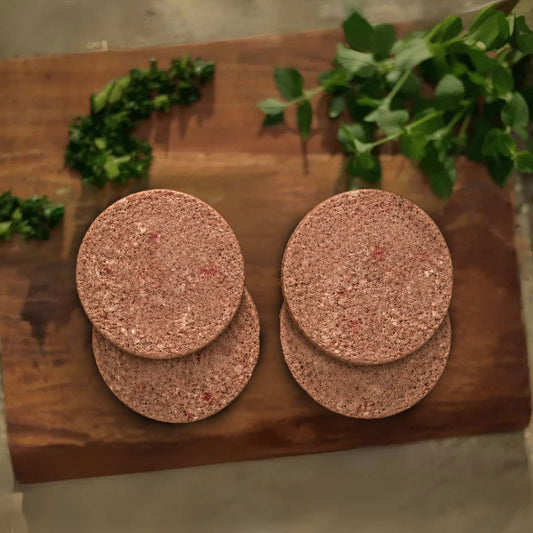 Bison Frozen Raw Dog Food Patties