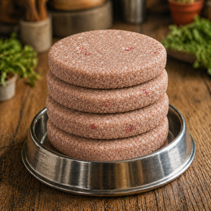 Bison Frozen Raw Dog Food Patties