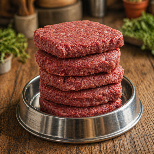 Venison Frozen Raw Dog Food Patties