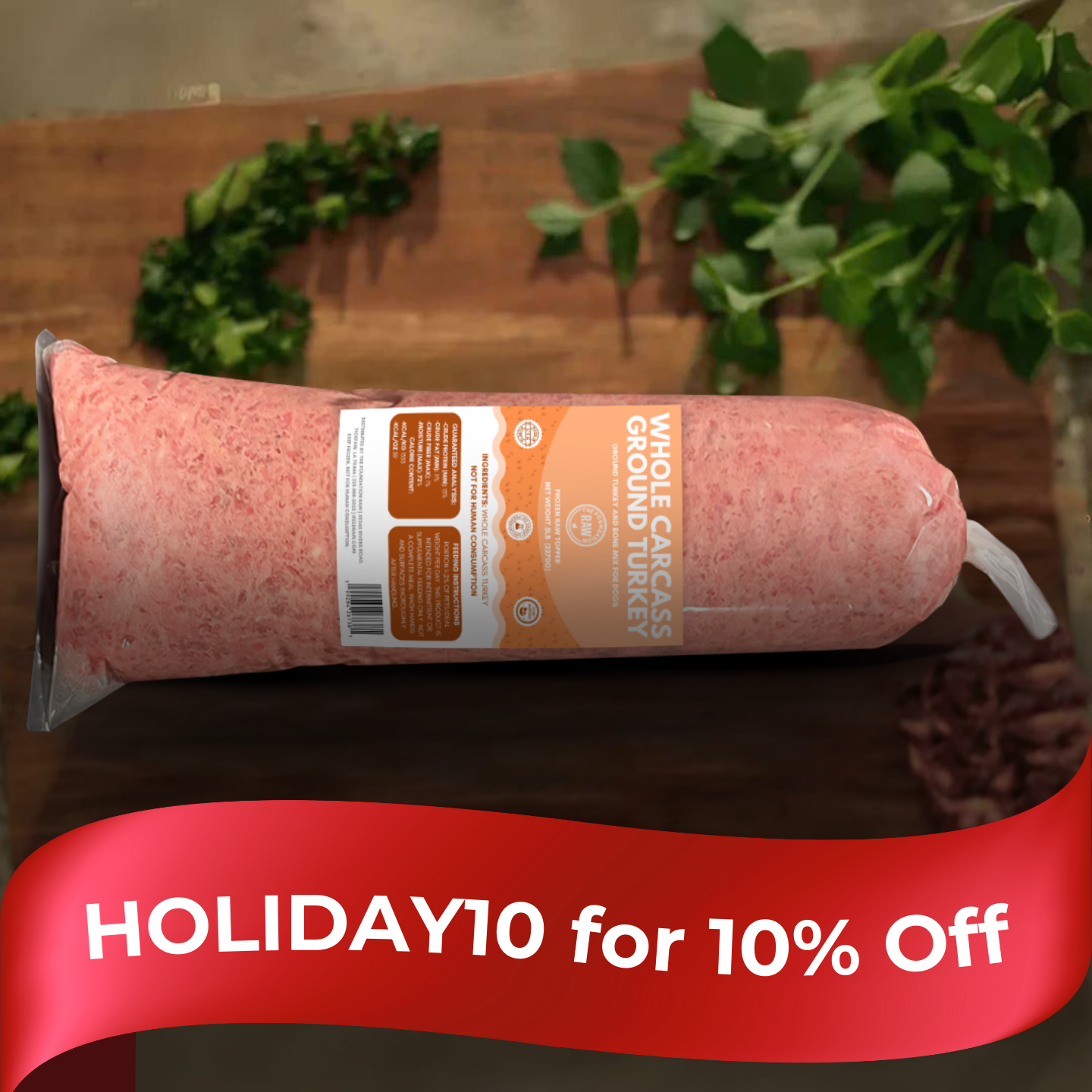 Whole Carcass Ground Turkey - NEW